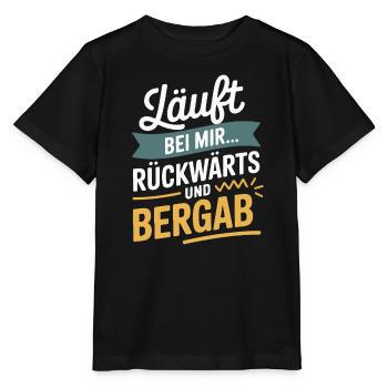 Runs backwards and downhill for me - Stanley/Stella MINI CREATOR Kids’ T-Shirt - black - Front - Mikhail (115cm)