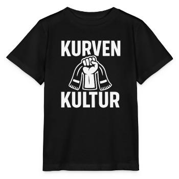 Kurvenkultur – Fußballfan Design - Stanley/Stella Kinder T-Shirt MINI CREATOR  - Schwarz - Vorne - Mikhail (115cm)