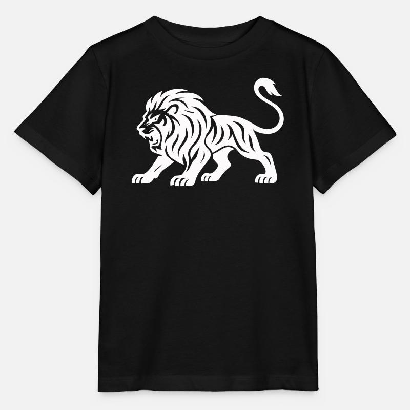 Tiger Silhouette - Stanley/Stella MINI CREATOR Kids’ T-Shirt - black