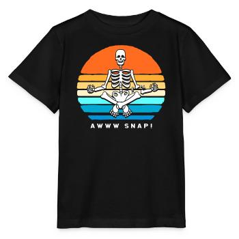 Fracture du bras Fracture osseuse du squelette d’Halloween - T-shirt bio MINI CREATOR Stanley/Stella Enfant - noir - Devant - Mikhail (115cm)