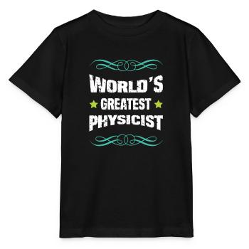 Weltbester Physiker Shirt Design - Stanley/Stella Kinder T-Shirt MINI CREATOR  - Schwarz - Vorne - Mikhail (115cm)