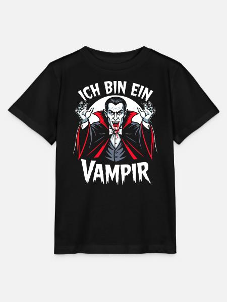 Vampir Kostüm Blutsauger Halloween Grusel - Stanley/Stella Kinder T-Shirt MINI CREATOR - Schwarz