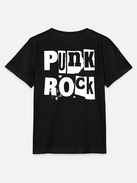 Punkrock Distressed Text Kunst - Stanley/Stella Kinder T-Shirt MINI CREATOR - Schwarz