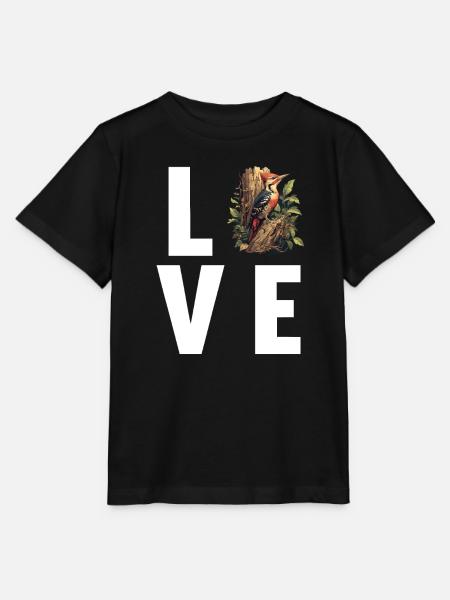 Spechte Specht - Stanley/Stella Kinder T-Shirt MINI CREATOR  - Schwarz