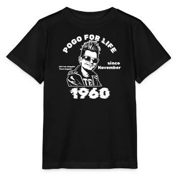65. Anniversaire Pogo pour la vie depuis 11/1960 - T-shirt bio MINI CREATOR Stanley/Stella Enfant - noir - Devant - Mikhail (115cm)