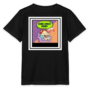 Home Sweet Home Cartoon Annulé - T-shirt bio MINI CREATOR Stanley/Stella Enfant - noir - Devant - Mikhail (115cm)