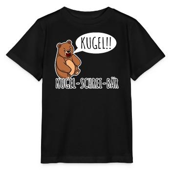 Kugelschrei-Bär Ein Bär der Kugel schreit! Random - Stanley/Stella Kinder T-Shirt MINI CREATOR  - Schwarz - Vorne - Mikhail (115cm)