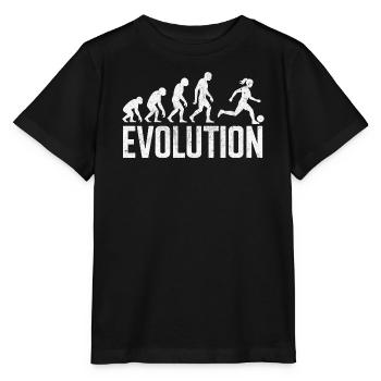 Evolution des Laufens zum Spielball - Stanley/Stella Kinder T-Shirt MINI CREATOR  - Schwarz - Vorne - Mikhail (115cm)
