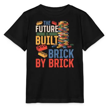 Building Blocks Kids Brick Builder - Stanley/Stella Kinder T-Shirt MINI CREATOR  - Schwarz - Vorne - Mikhail (115cm)