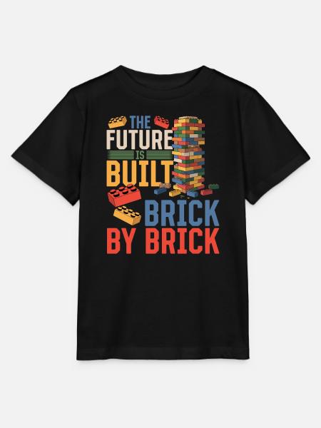 Building Blocks Kids Brick Builder - Stanley/Stella Kinder T-Shirt MINI CREATOR  - Schwarz