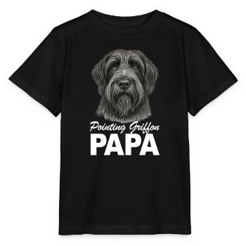 Le père de Griffon Korthal - T-shirt bio MINI CREATOR Stanley/Stella Enfant - noir - Devant - Mikhail (115cm)