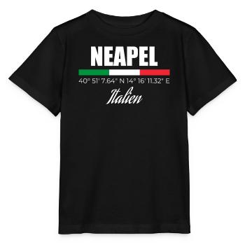 Neapel - Stanley/Stella Kinder T-Shirt MINI CREATOR  - Schwarz - Vorne - Mikhail (115cm)