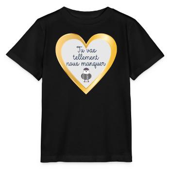 Adieu Équipe - T-shirt bio MINI CREATOR Stanley/Stella Enfant - noir - Devant - Mikhail (115cm)