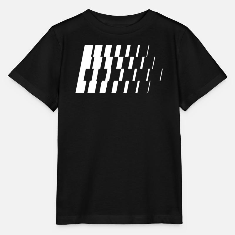 Monochrome diagonale Schrägstriche - Stanley/Stella Kinder T-Shirt MINI CREATOR - Schwarz