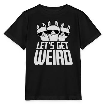 Let's Get Weird 3 Llama Friends Team Sunglasses - Stanley/Stella MINI CREATOR Kids’ T-Shirt - black - Front - Mikhail (115cm)