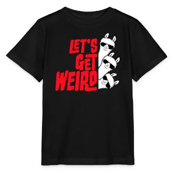 Let's Get Weird 3 Llama Friends Team Sunglasses - Stanley/Stella MINI CREATOR Kids’ T-Shirt - black - Front - Mikhail (115cm)