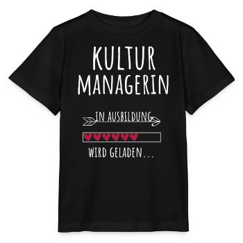 Cultural Manager Student Profession Education Culture - Stanley/Stella MINI CREATOR Kids’ T-Shirt - black - Front - Mikhail (115cm)