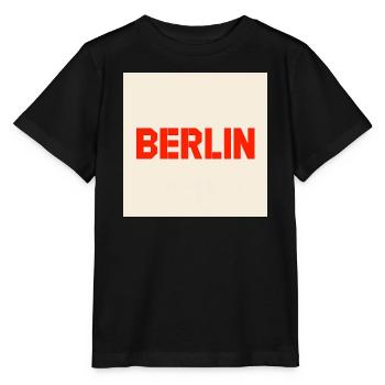 Berlin Bold Block Text - Stanley/Stella MINI CREATOR Kids’ T-Shirt - black - Front - Mikhail (115cm)