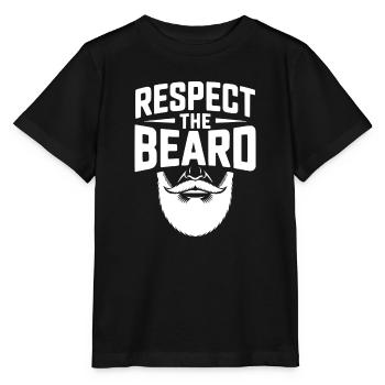 Respecter la barbe - T-shirt bio MINI CREATOR Stanley/Stella Enfant - noir - Devant - Mikhail (115cm)