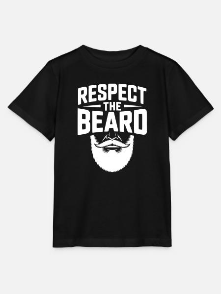 Respektiere den Bart - Stanley/Stella Kinder T-Shirt MINI CREATOR - Schwarz