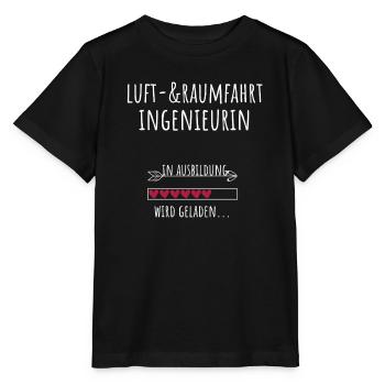 Luft- & Raumfahrtingenieurin Student Ausbildung - Stanley/Stella Kinder T-Shirt MINI CREATOR  - Schwarz - Vorne - Mikhail (115cm)