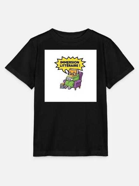 Farbenfrohes literarisches Eintauchen - Stanley/Stella Kinder T-Shirt MINI CREATOR - Schwarz