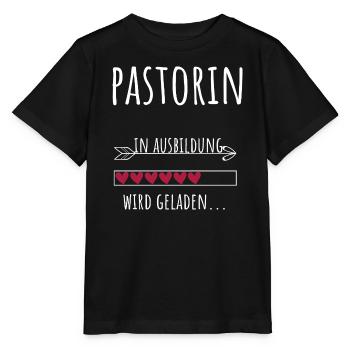 Theologie Studentin Beruf Ausbildung Pastorin - Stanley/Stella Kinder T-Shirt MINI CREATOR  - Schwarz - Vorne - Mikhail (115cm)