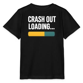 Crash Out Loading Bar, lustiger Spruch - Stanley/Stella Kinder T-Shirt MINI CREATOR  - Schwarz - Vorne - Mikhail (115cm)