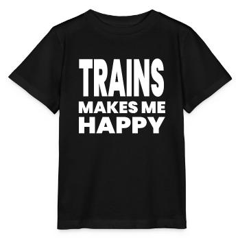 Trains - Stanley/Stella MINI CREATOR Kids’ T-Shirt - black - Front - Mikhail (115cm)