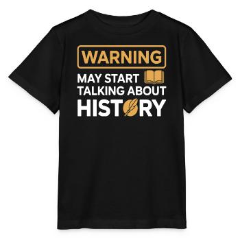 Historiker warnen davor, über Geschichte zu sprechen - Stanley/Stella Kinder T-Shirt MINI CREATOR  - Schwarz - Vorne - Mikhail (115cm)