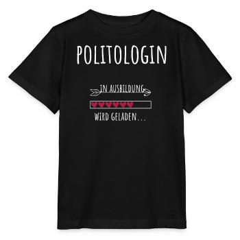Political Science Studies Profession Education Political Scientist - Stanley/Stella MINI CREATOR Kids’ T-Shirt - black - Front - Mikhail (115cm)