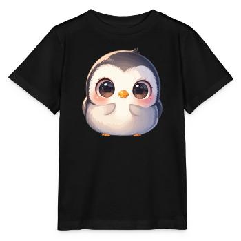 Pingouins Pingouin - T-shirt bio MINI CREATOR Stanley/Stella Enfant - noir - Devant - Mikhail (115cm)