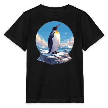 Pingouins Pingouin - T-shirt bio MINI CREATOR Stanley/Stella Enfant - noir - Devant - Mikhail (115cm)