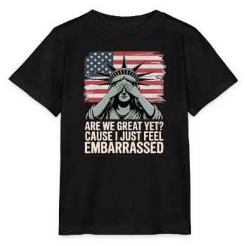 Sind wir schon großartig? Protest-Grafik - Stanley/Stella Kinder T-Shirt MINI CREATOR  - Schwarz - Vorne - Mikhail (115cm)