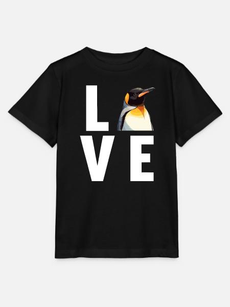 Pinguine Pinguin - Stanley/Stella Kinder T-Shirt MINI CREATOR - Schwarz