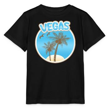 Urlaub Vegas - Stanley/Stella Kinder T-Shirt MINI CREATOR  - Schwarz - Vorne - Mikhail (115cm)
