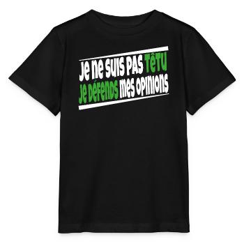 Ich bin nicht stur - Stanley/Stella Kinder T-Shirt MINI CREATOR  - Schwarz - Vorne - Mikhail (115cm)