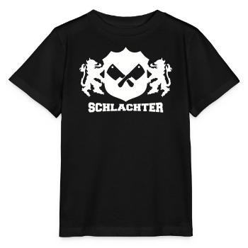 Schlachter Emblem  - Stanley/Stella Kinder T-Shirt MINI CREATOR  - Schwarz - Vorne - Mikhail (115cm)