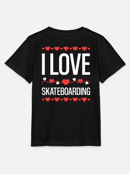 Ich liebe Skateboarding - Stanley/Stella Kinder T-Shirt MINI CREATOR - Schwarz