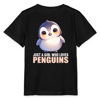Pingouins Pingouin - T-shirt bio MINI CREATOR Stanley/Stella Enfant - noir - Devant - Mikhail (115cm)