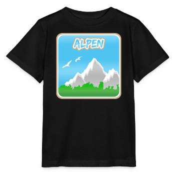Mountaineering Alps - Stanley/Stella MINI CREATOR Kids’ T-Shirt - black - Front - Mikhail (115cm)