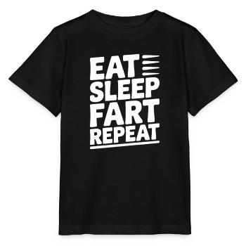 Manger dormir pet répéter - T-shirt bio MINI CREATOR Stanley/Stella Enfant - noir - Devant - Mikhail (115cm)