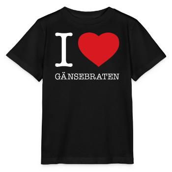I love roast goose - Stanley/Stella MINI CREATOR Kids’ T-Shirt - black - Front - Mikhail (115cm)