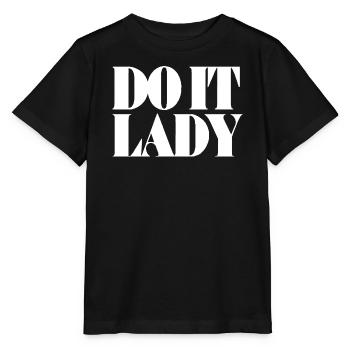 do it lady - weiß - Stanley/Stella Kinder T-Shirt MINI CREATOR  - Schwarz - Vorne - Mikhail (115cm)
