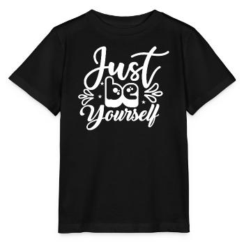 Just_Be_Yourself- - Stanley/Stella Kinder T-Shirt MINI CREATOR  - Schwarz - Vorne - Mikhail (115cm)