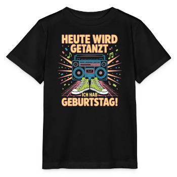 Geburtstagsbeat Boombox Funk - Stanley/Stella Kinder T-Shirt MINI CREATOR  - Schwarz - Vorne - Mikhail (115cm)