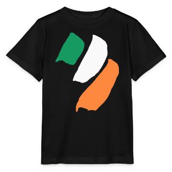 Drapeau de l’Irlande - T-shirt bio MINI CREATOR Stanley/Stella Enfant - noir - Devant - Mikhail (115cm)