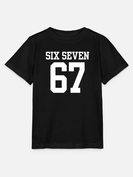 Keep Calm Six Seven Meme Viraler Humor Bekleidung - Stanley/Stella T-shirt MINI CREATOR til børn - sort