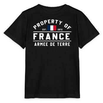 French Military Stencil Design - Stanley/Stella MINI CREATOR Kids’ T-Shirt - black - Front - Mikhail (115cm)