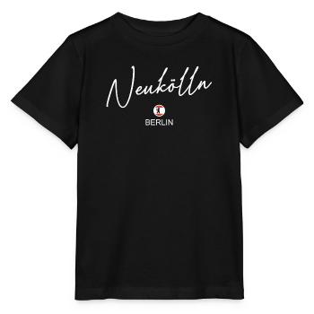 Neukölln - Berlin Flagge - Berliner Bär - Stanley/Stella Kinder T-Shirt MINI CREATOR  - Schwarz - Vorne - Mikhail (115cm)